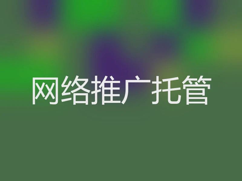 网络推广托管