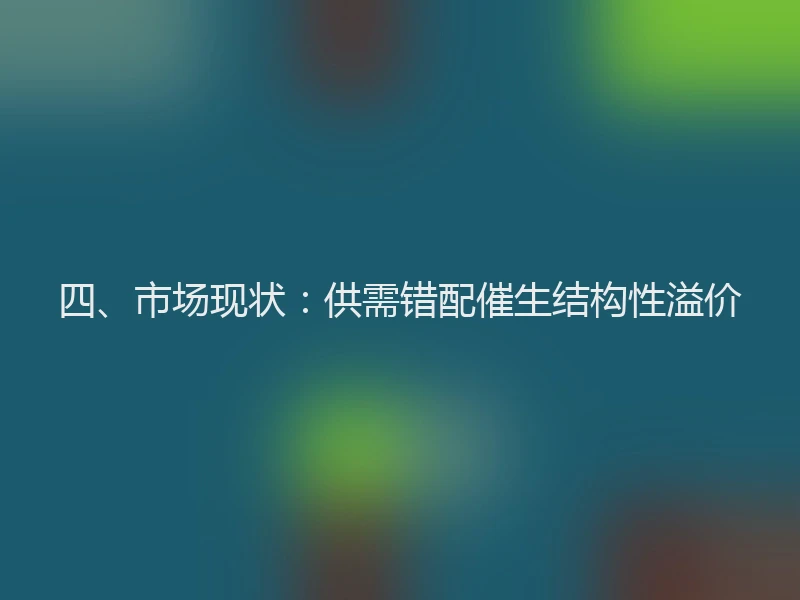 四、市场现状：供需错配催生结构性溢价