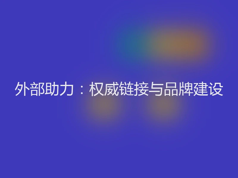 外部助力：权威链接与品牌建设