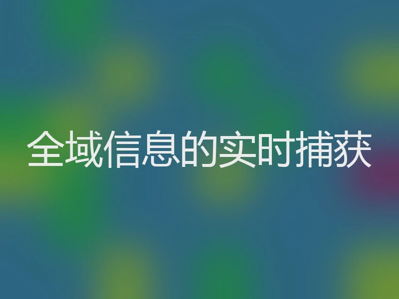全域信息的实时捕获