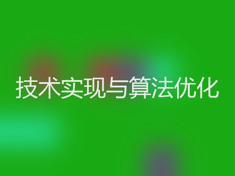 技术实现与算法优化