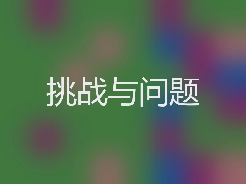 挑战与问题