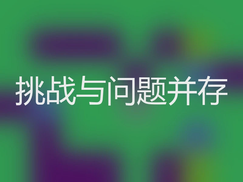 挑战与问题并存