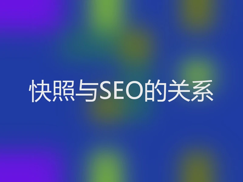 快照与SEO的关系