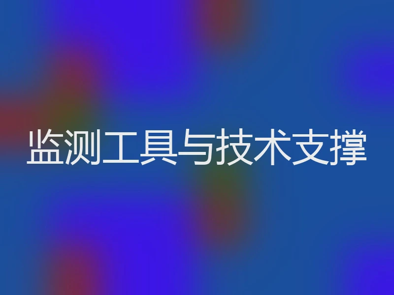 监测工具与技术支撑