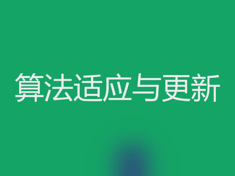 算法适应与更新
