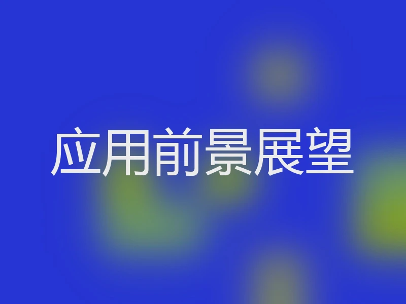 应用前景展望