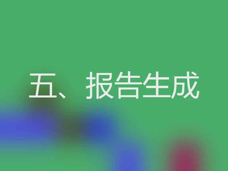 五、报告生成