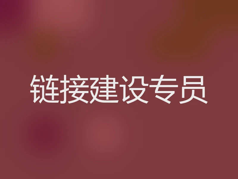 链接建设专员