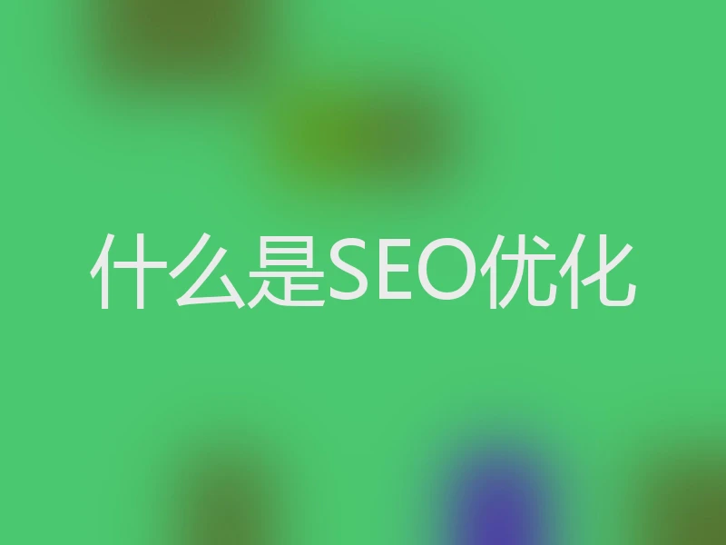 什么是SEO优化