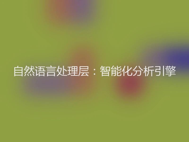 自然语言处理层：智能化分析引擎