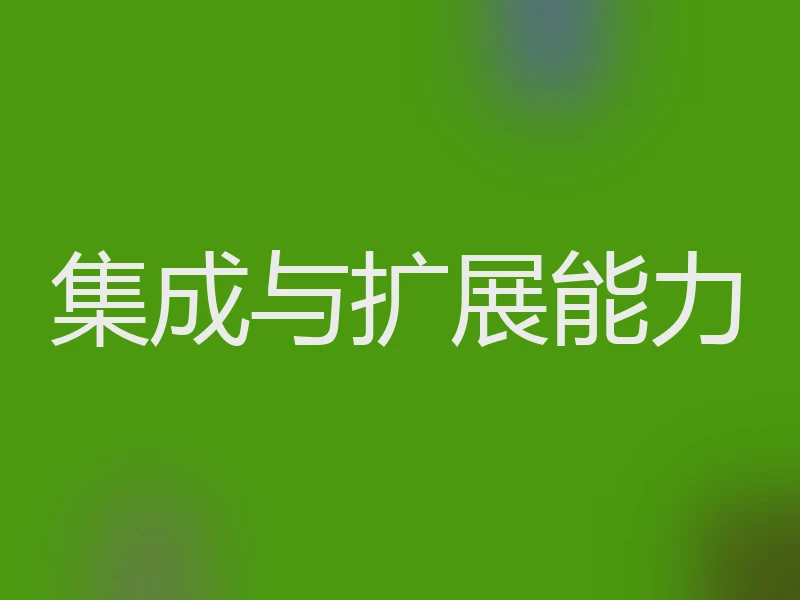 集成与扩展能力