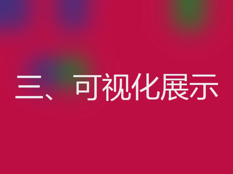 三、可视化展示