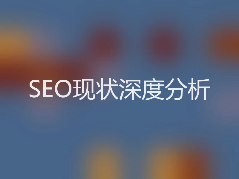 SEO现状深度分析