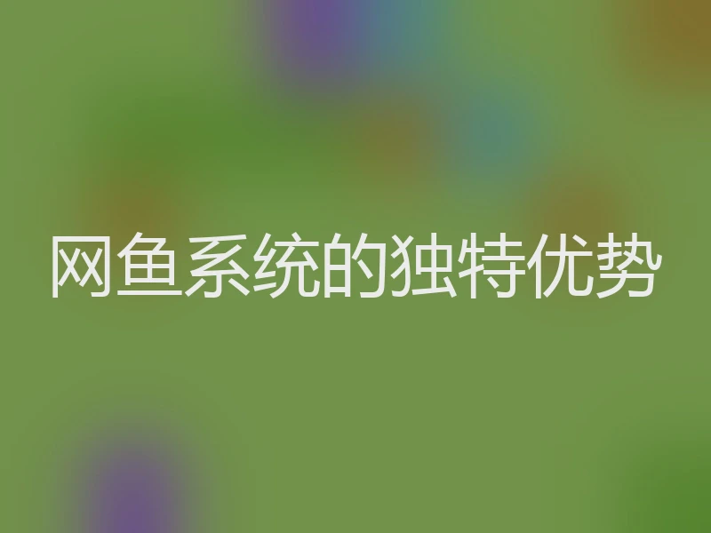 网鱼系统的独特优势