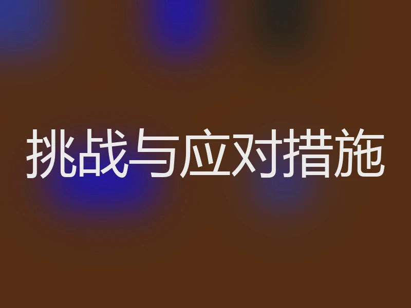挑战与应对措施