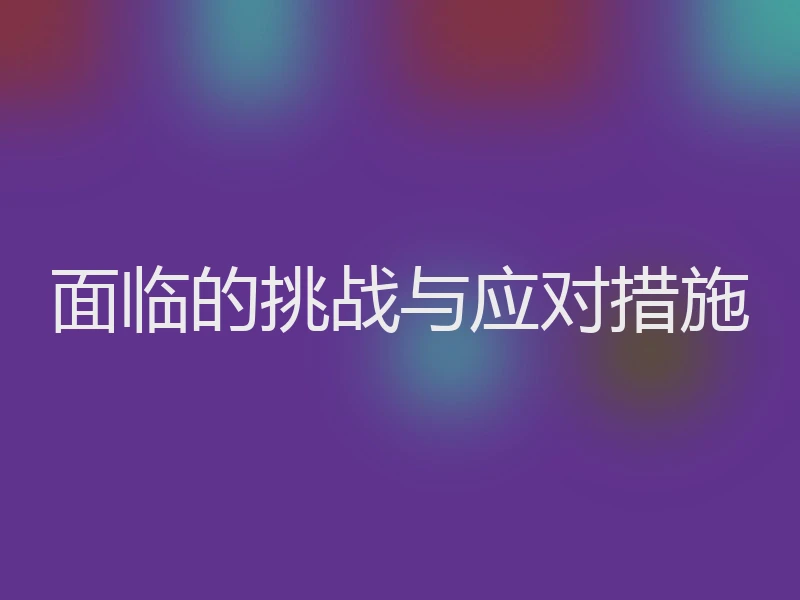面临的挑战与应对措施