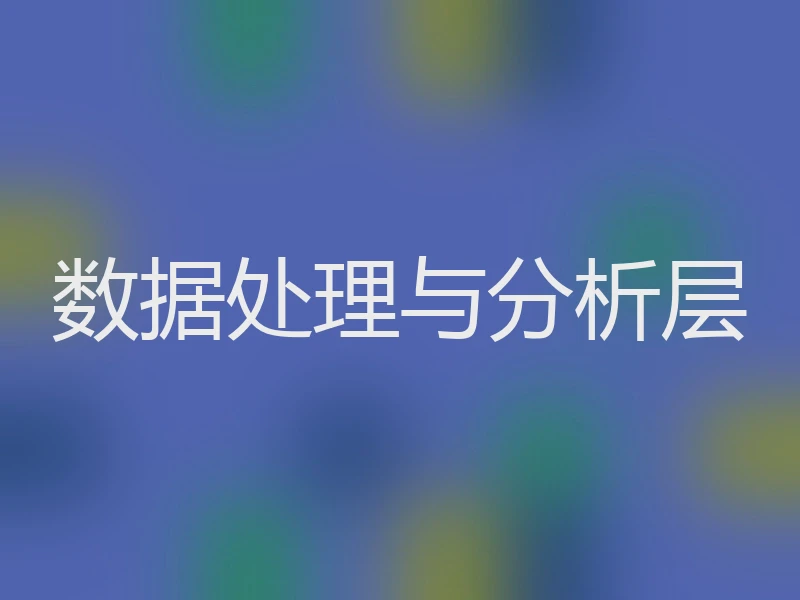 数据处理与分析层