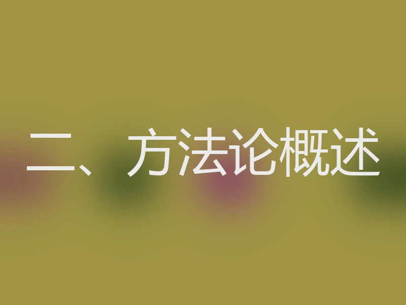 二、方法论概述
