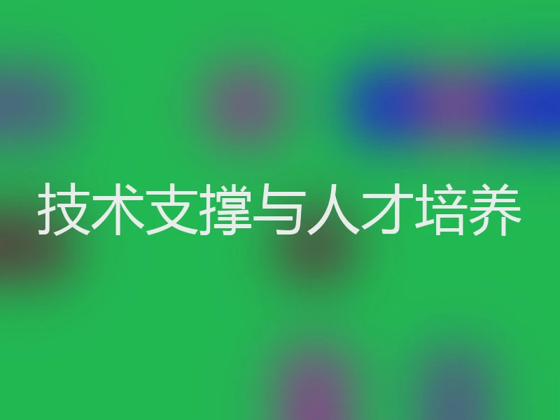 技术支撑与人才培养