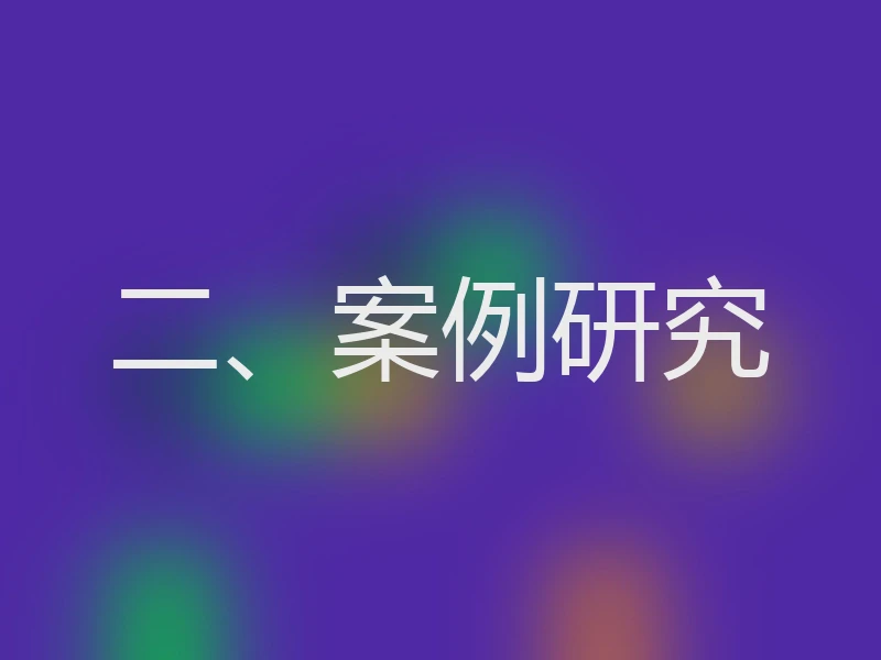 二、案例研究