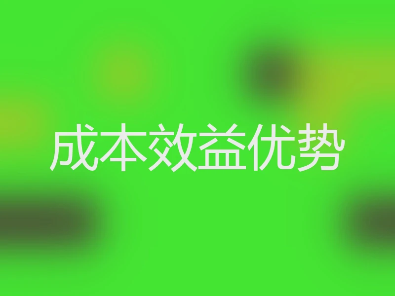 成本效益优势