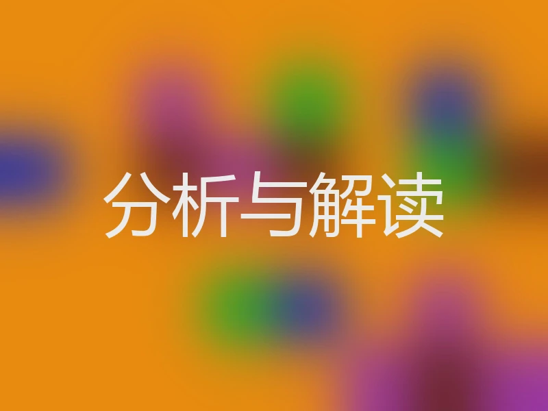 分析与解读