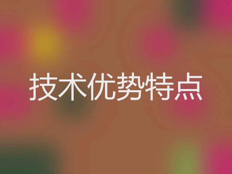 技术优势特点