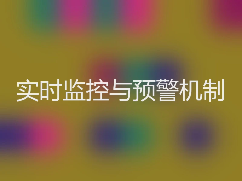 实时监控与预警机制