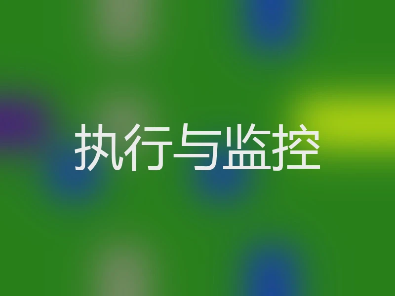 执行与监控