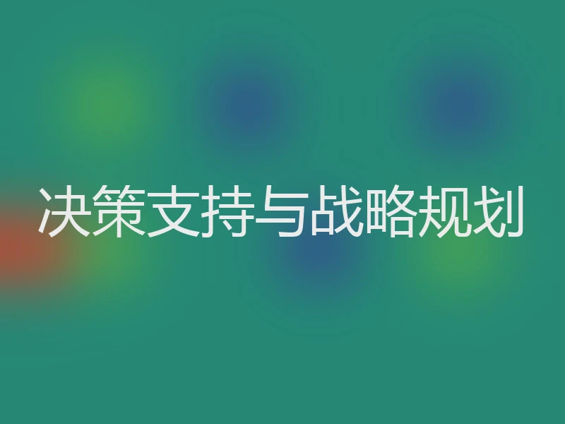 决策支持与战略规划