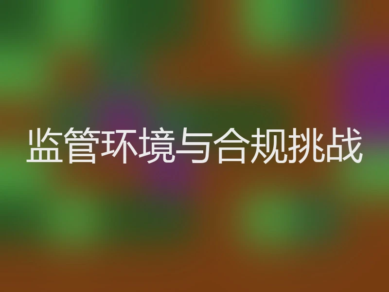 监管环境与合规挑战