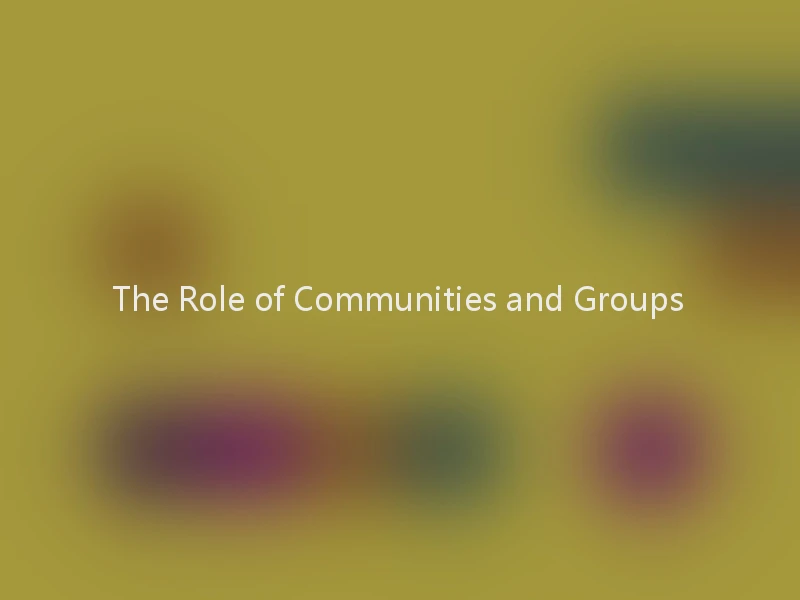 The Role of Communities and Groups