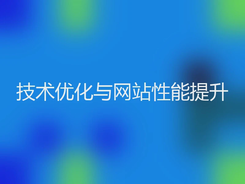 技术优化与网站性能提升
