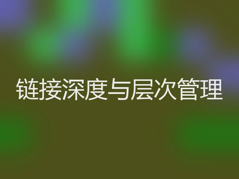链接深度与层次管理