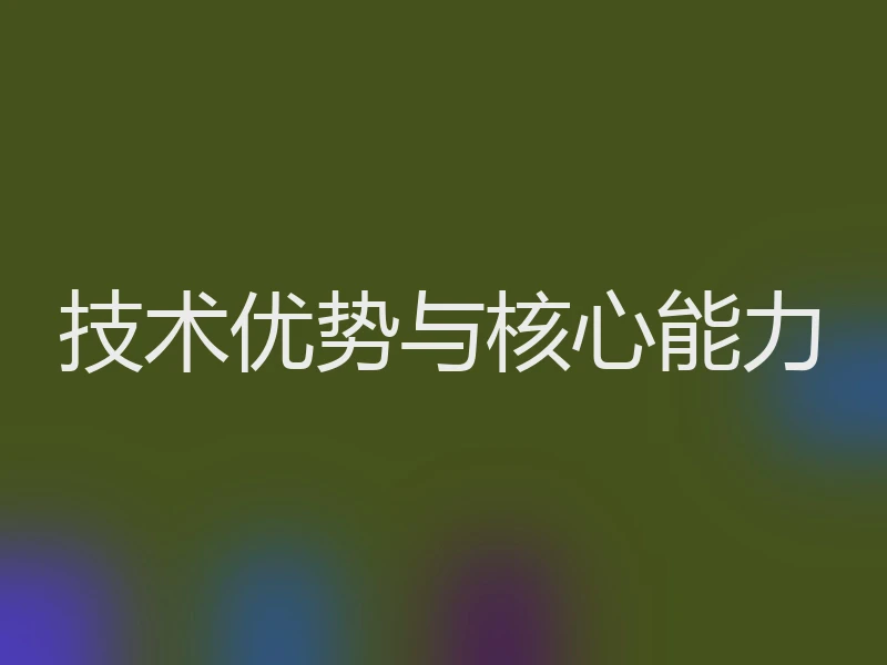 技术优势与核心能力