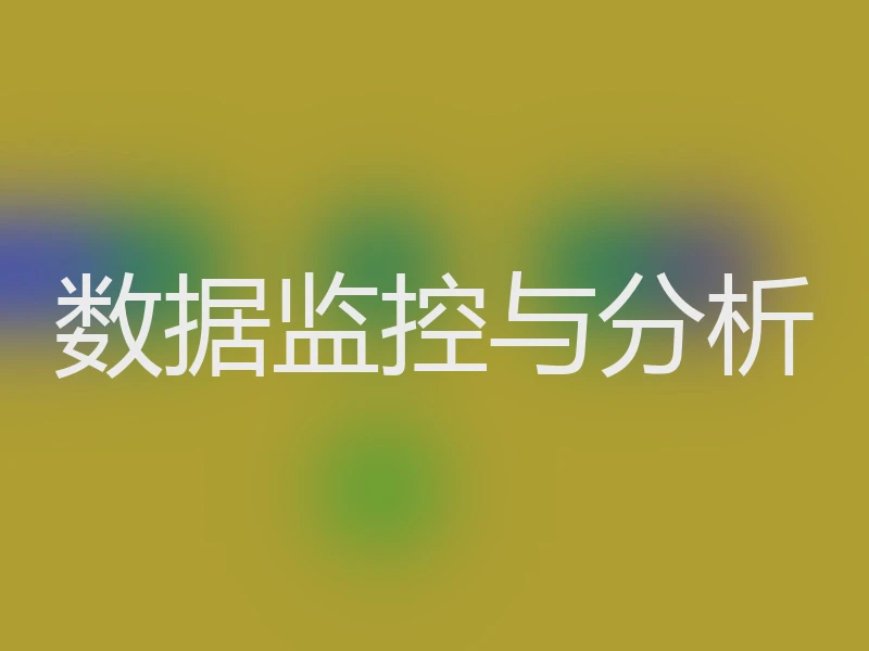 数据监控与分析