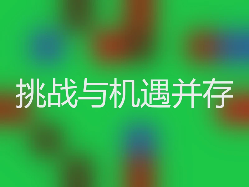 挑战与机遇并存