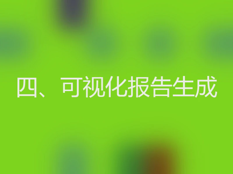 四、可视化报告生成