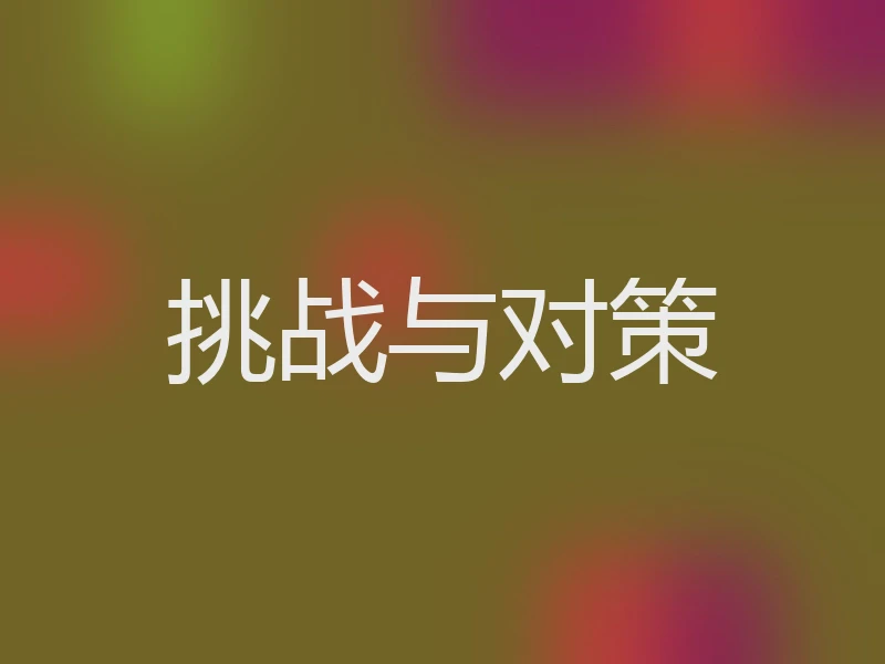 挑战与对策