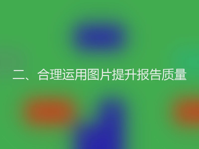 二、合理运用图片提升报告质量