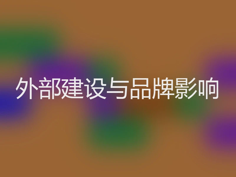 外部建设与品牌影响