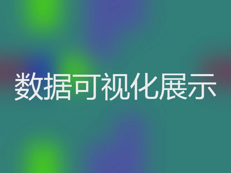 数据可视化展示