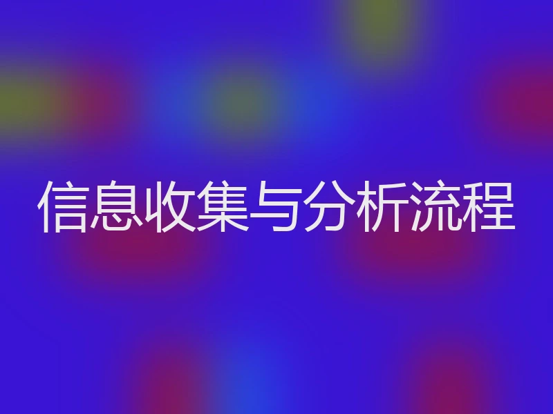 信息收集与分析流程