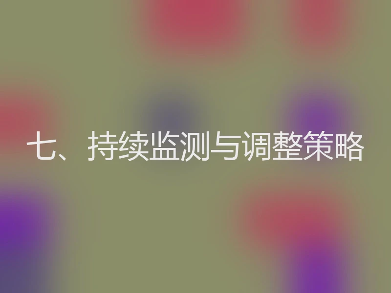 七、持续监测与调整策略