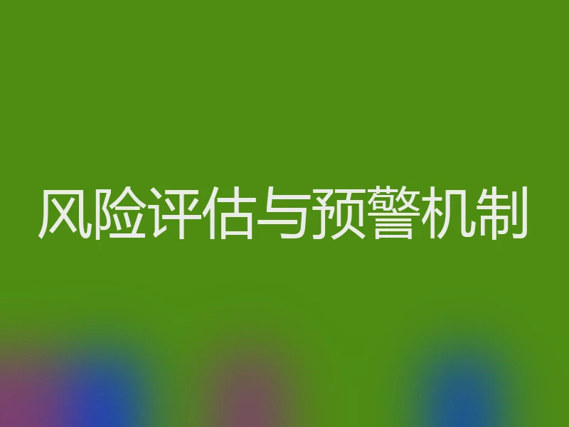 风险评估与预警机制