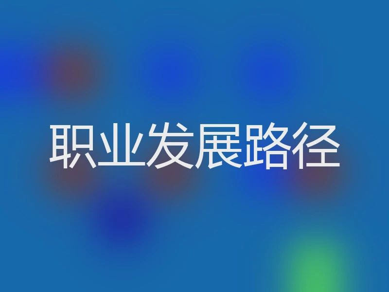 职业发展路径