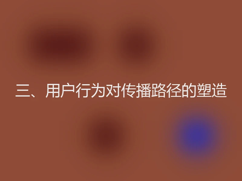 三、用户行为对传播路径的塑造