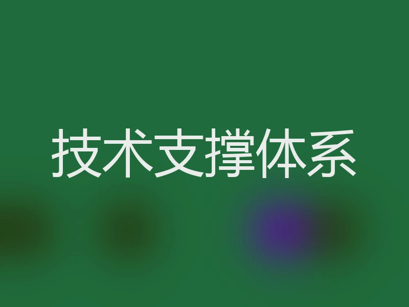 技术支撑体系