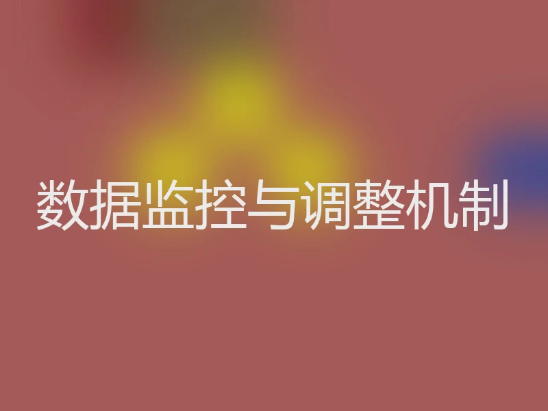 数据监控与调整机制